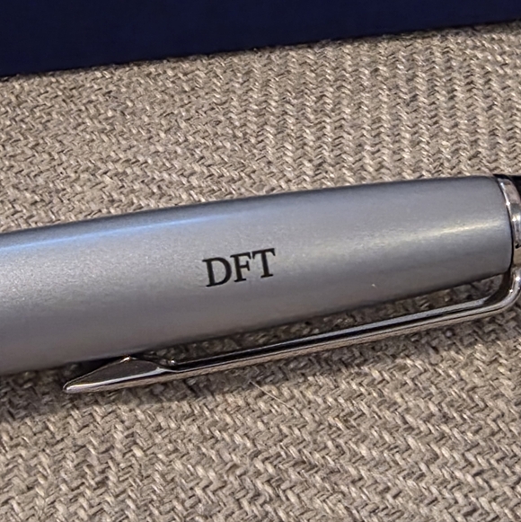 Waterman Brushed Chrome Ballpoint Pen & Box - Picture 8 of 12